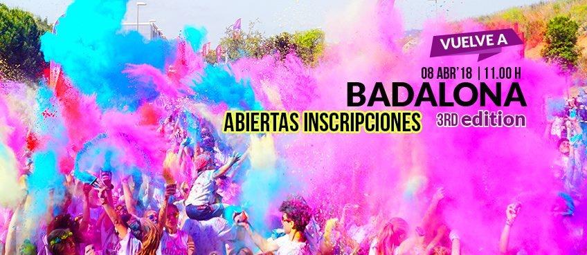 holi run badalona 2018