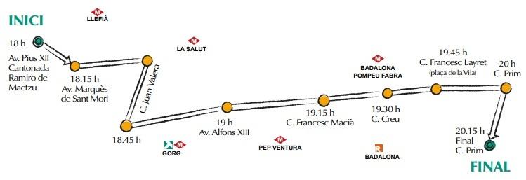 recorrido cabalgata reyes magos badalona 2019
