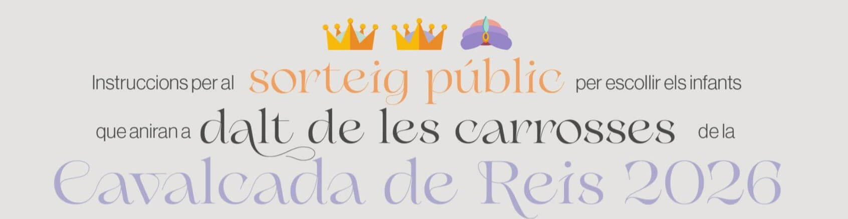 Cabalgata 2026 Badalona Sorteo participar Cabalgata de Reyes Badalona