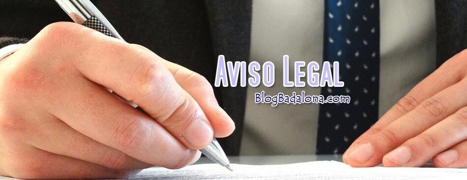 Aviso Legal Blog Badalona